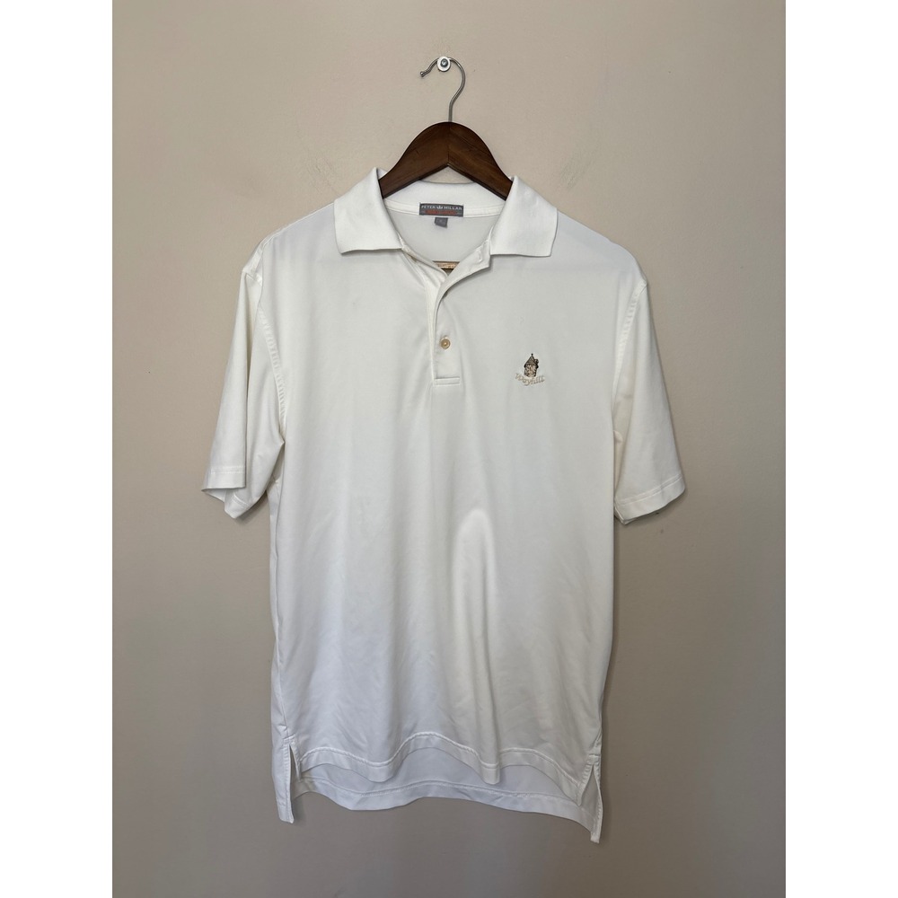 Peter Millar Summer Comfort Weyhill Saucon Valley Golf Polo White Mens Small